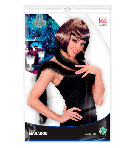 Widmann SRL decoratieve boa zwart