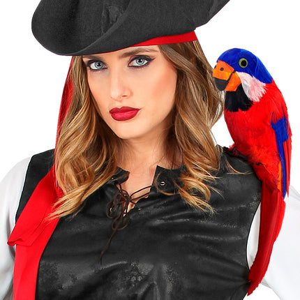 Widmann SRL Decoratieve papegaai piraat
