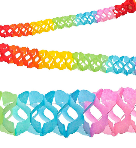 Widmann SRL Decoratieve slinger papier meerkleurig