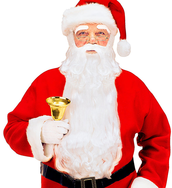 Widmann SRL Deluxe kerstman baard met snor