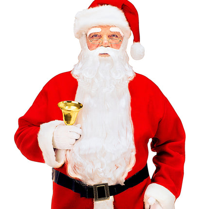 Widmann SRL Deluxe kerstman baard met snor
