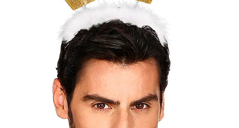 Widmann SRL Diadeem happy birthday cake goud/ wit