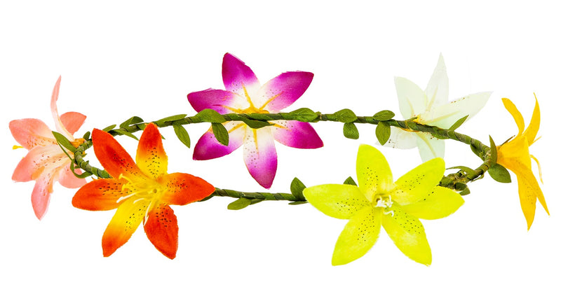 Widmann SRL Diadeem hibiscus bloemen hippie