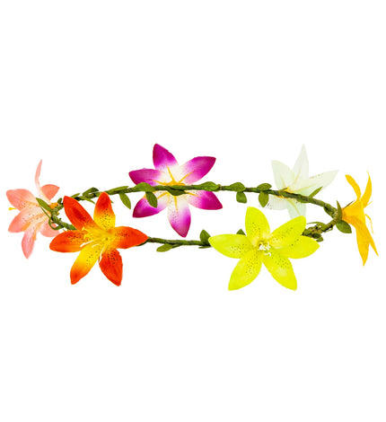 Widmann SRL Diadeem hibiscus bloemen hippie