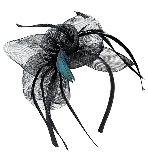 Widmann SRL Diadeem zwarte bloem