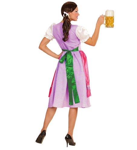 Widmann SRL Dirndl jurk roze groen