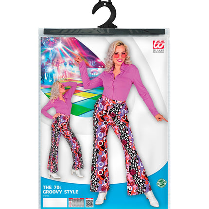 Widmann SRL Disco broek groovy stijl jaren 70 dames