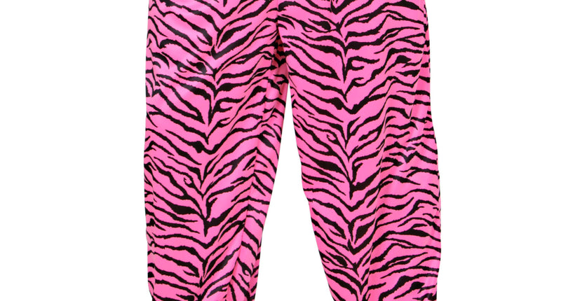 Widmann SRL Disco broek roze zebra print