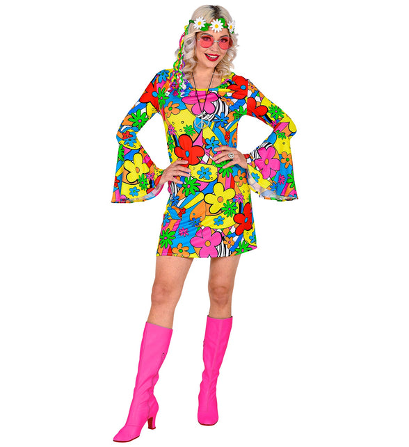 Widmann SRL Disco hippie jurk jaren 70 dames
