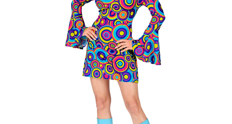 Widmann SRL Disco jurk Daisy 70-jaren