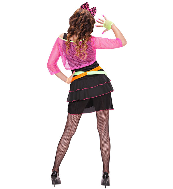 Widmann SRL Disco kostuum jaren 80 neon Marly dames