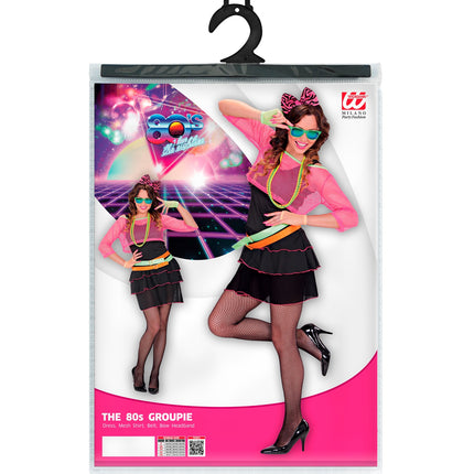 Widmann SRL Disco kostuum jaren 80 neon Marly dames