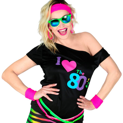 Widmann SRL Disco shirt dames 80's neon