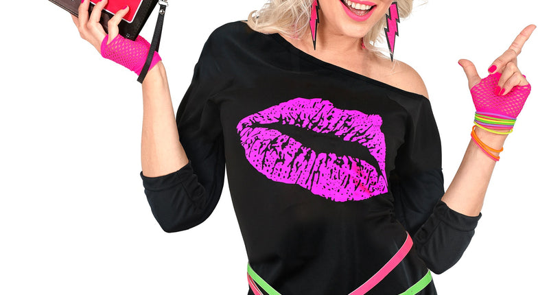 Widmann SRL Disco shirt dames lippenstift