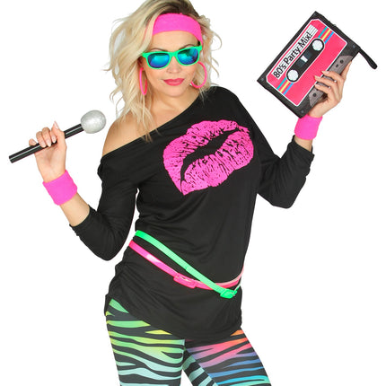 Widmann SRL Disco shirt dames lippenstift