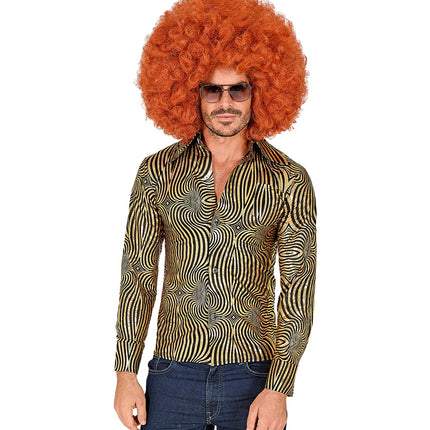 Widmann SRL Disco shirt jaren 70 goud heren