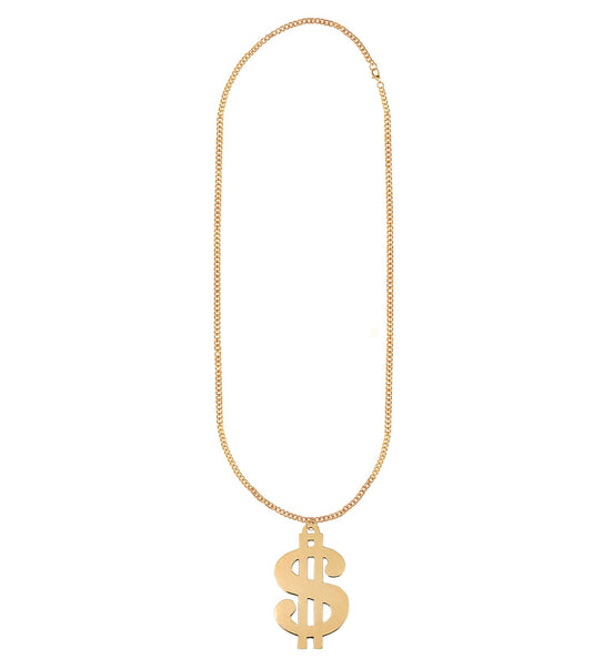 Widmann SRL Dollar ketting goud gangster