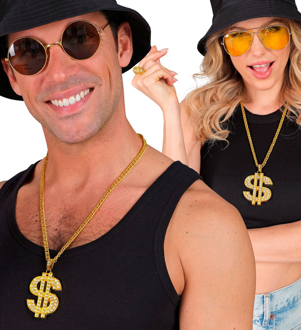 Widmann SRL Dollarketting strass  goud