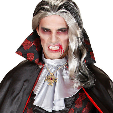 Widmann SRL Dracula ketting met ringen Robijn