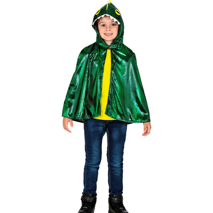 Widmann SRL Draken cape groen kinderen