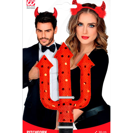 Widmann SRL Drietand duivel met pailletten