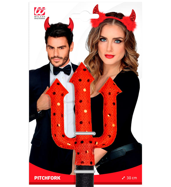 Widmann SRL Drietand duivel met pailletten