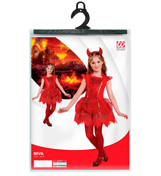 Widmann SRL Duivel ballerina jurkje kinderen