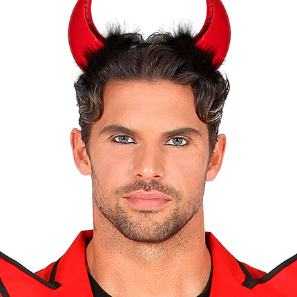 Widmann SRL Duivel hoorntjes haarband metallic