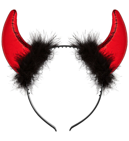 Widmann SRL Duivel hoorntjes haarband metallic