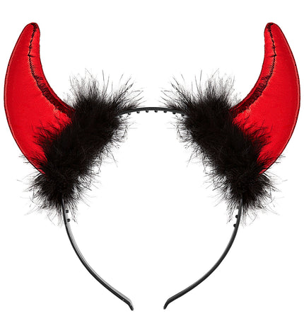 Widmann SRL Duivel hoorntjes haarband metallic