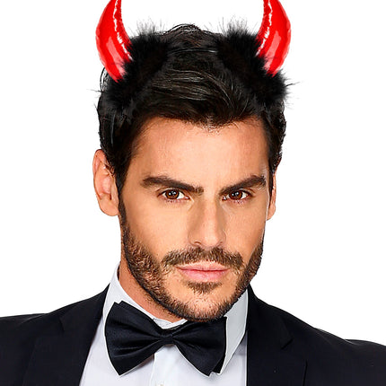 Widmann SRL Duivel hoorntjes met marabou