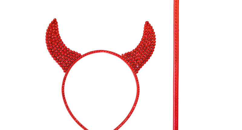 Widmann SRL Duivel oren met drietand glitter