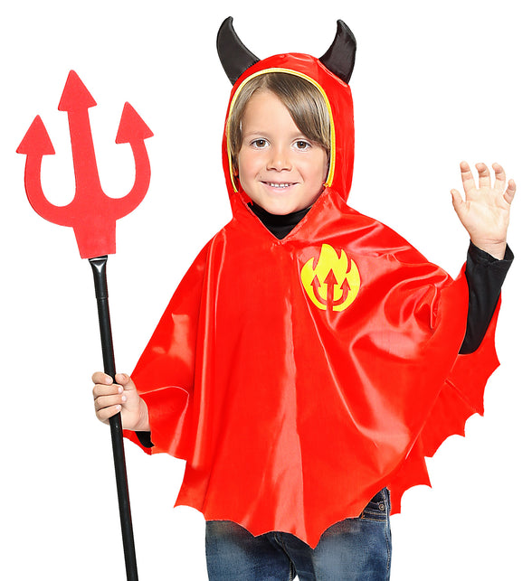 Widmann SRL Duivel poncho kind