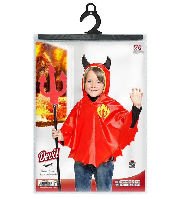 Widmann SRL Duivel poncho kind