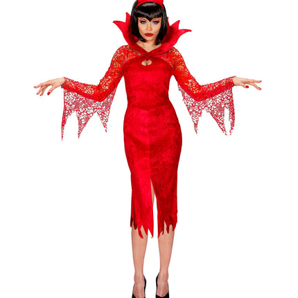 Widmann SRL Duivelinnenjurkjes met hoorntjes