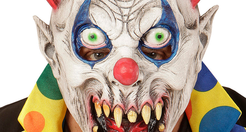 Widmann SRL Duivels clown masker voor kinderen