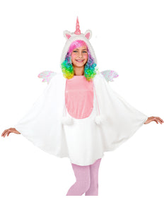 Widmann SRL Eenhoorn poncho met muts kinderen