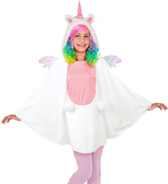 Widmann SRL Eenhoorn poncho met muts kinderen