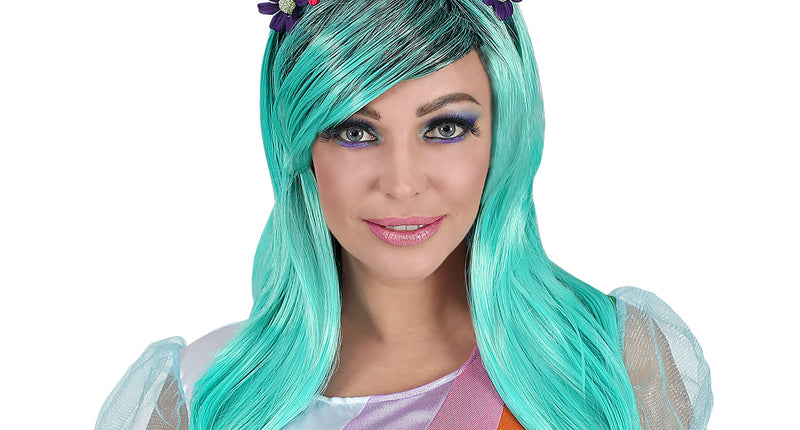 Widmann SRL Eenhoorn pruik met hoofdband