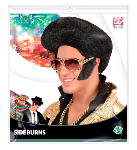 Widmann SRL Elvis bakkebaarden rock 'n roll zwart