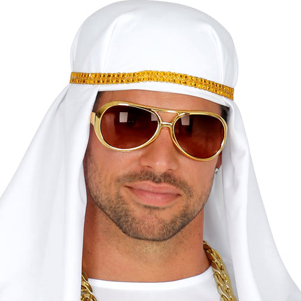 Widmann SRL Elvis bril rock 'n roll goud