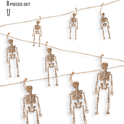 Widmann SRL Enge vlaggenlijn met skeletjes