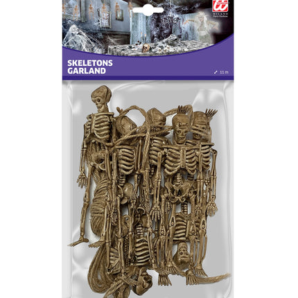 Widmann SRL Enge vlaggenlijn met skeletjes