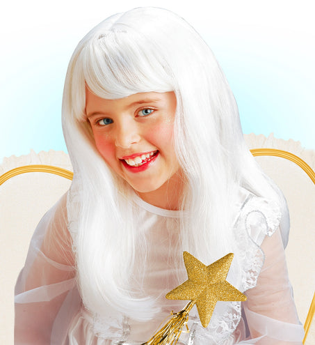Widmann SRL Engel pruik wit kind