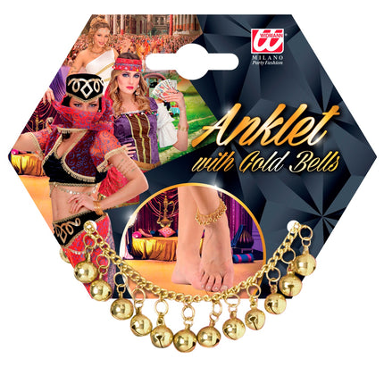 Widmann SRL Enkelband met gouden belletjes