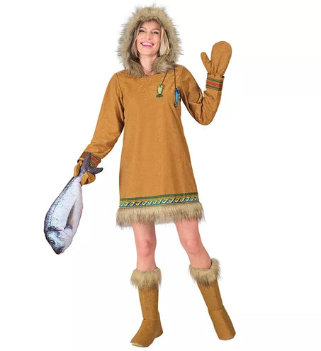 Widmann SRL Eskimo dame kostuum Roos dames