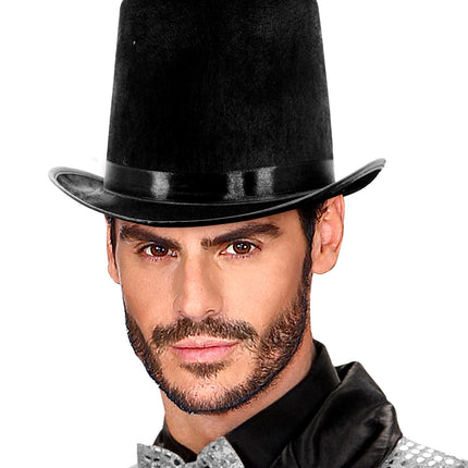 Widmann SRL Extra hoge hoed vilt zwart