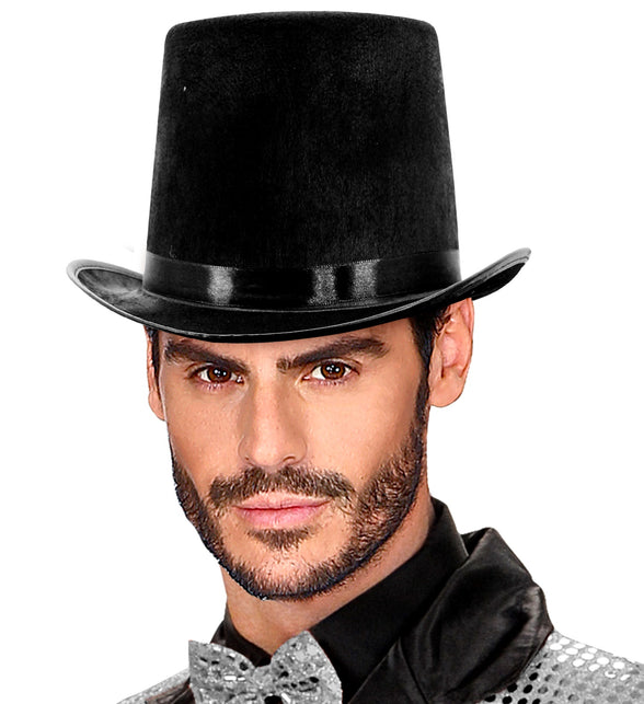 Widmann SRL Extra hoge hoed vilt zwart