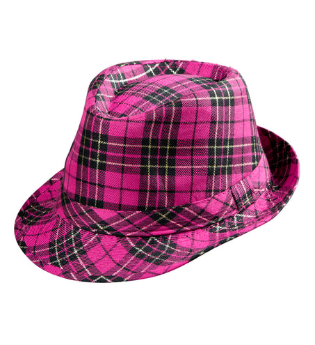 Widmann SRL Fedora Rose Met Tartan Print