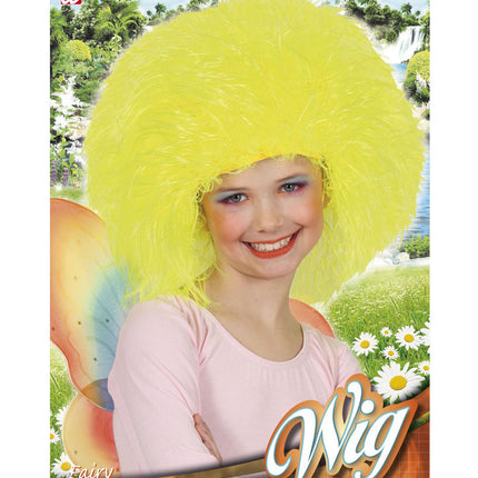 Widmann SRL Fee pruik geel kinderen